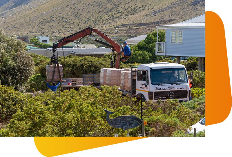 daruzás építkezésekhez szállítással rakodással